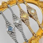 Goldie Light Luxury Full Diamond High-End Bracelet-Style Watch Strap Women's Watch Small Retro Bracelet Dial Quartz Watch - Image 4