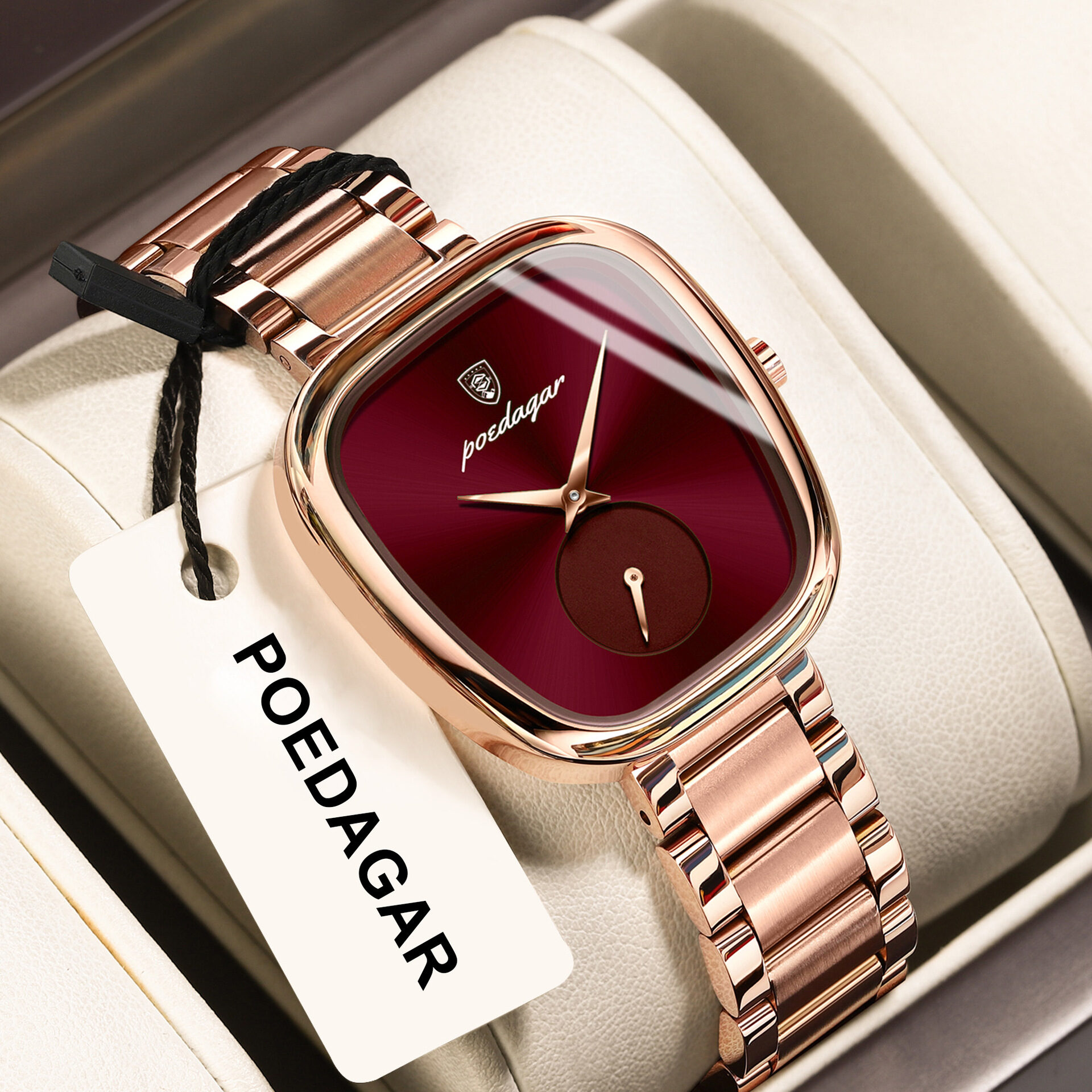 O1CN01jOTuL71vgZUv21jS6_2219799256202-0-cib.jpg Poedagar New Women's Watch Female Student Waterproof Luxury Fashion Quartz Watch Live Broadcast Export Popular Watch - Image 1