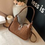 Niche Design Underarm Handbag for Women New High-End Versatile Shoulder Bag Fashionable Leopard Print Crossbody Bag
