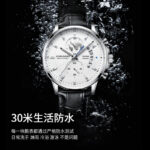 Louis Julun Live Explosions New Fashion Business Three-Eye Chronograph Genuine Leather Luminous Men's Waterproof Quartz Watch - Image 2