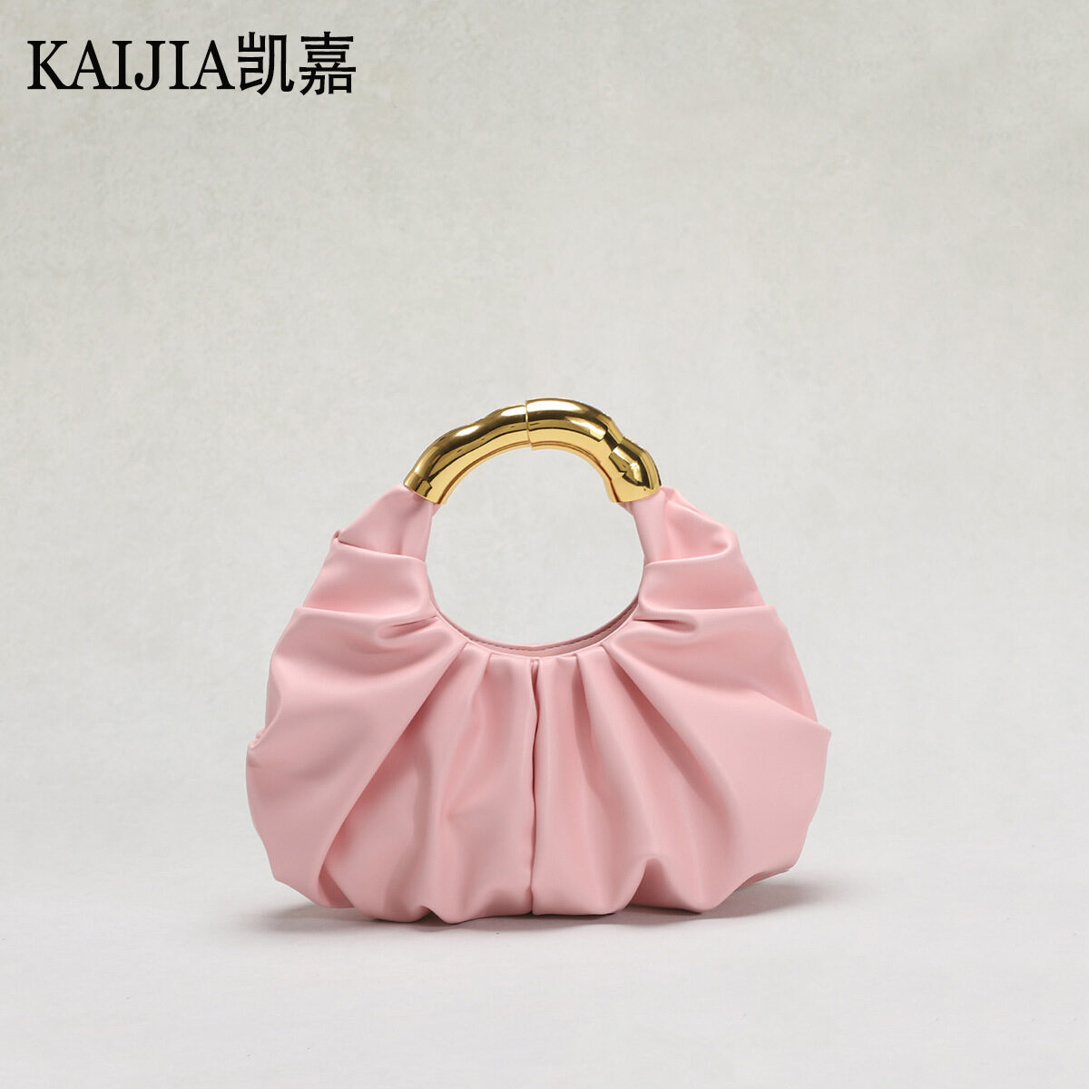 O1CN01oZgWFO1RGyszQd3tO_2220574192085-0-cib.jpg Women's Bag New Cloud Bag Pleated Design Pleated Bag Asymmetric Hardware Handle to Enhance the Sense of Luxury Simple Handbag - Image 1