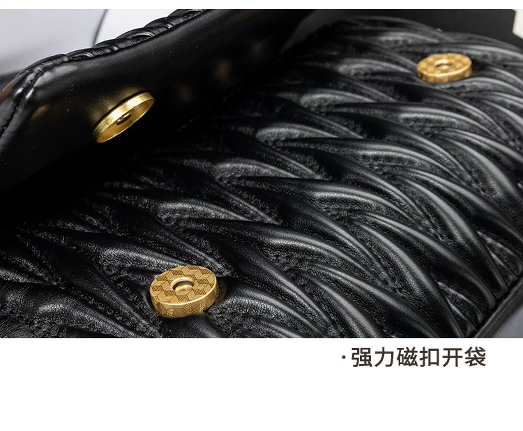 New Style Pleated Armpit Cloud Chain Bag Fashionable Versatile Accessible Luxury Genuine Leather Shoulder Crossbody Small Bag 25 O1CN01s0frfB1RxZhK0r1KT 2219750442178 0 cib