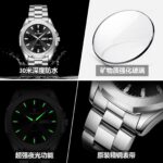 POEDAGAR New Men's Watch Waterproof Luminous Double Calendar Business Quartz Watch Live Foreign Trade Watch - Image 4