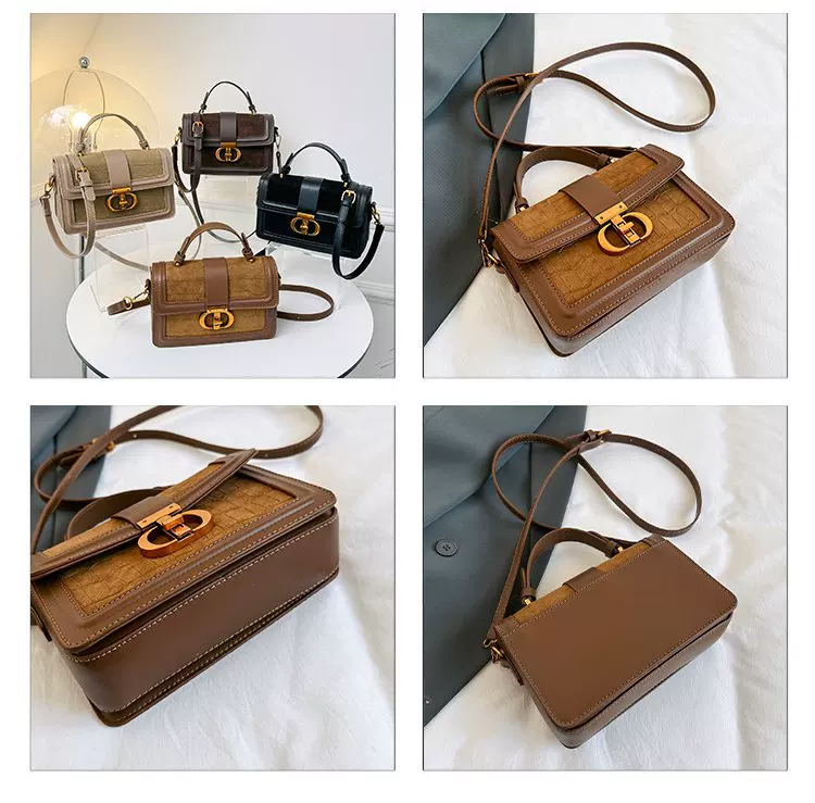 Retro Satchel Small Square Bag, New Autum Style, High-End Texture, Niche Design, Western Style, Accessible Luxury, Single Shoulder Cross-Body Bag 9 O1CN01yOASDw1QqPp1u2fqT 2218664472027 0 cib