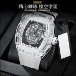 ZIDO Brand  New High Color Value Fashion Trend Non-mechanical Transparent Ghost Head Barrel Men's Watch - Image 2