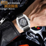 ZIDO Brand  New High Color Value Fashion Trend Non-mechanical Transparent Ghost Head Barrel Men's Watch - Image 3