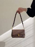 Autumn New Fashion Woven Strap Shoulder Bag Retro Crossbody Bag Women's High-End Handbag Underarm Bag - Image 3