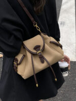 Fashionable Commuter Retro Matte Bag for Women New Casual Versatile Crossbody Bag Melard Brown Shoulder Bag - Image 4