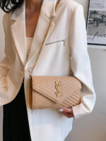 Trendy Hardware Bag Women's New High-end Small Square Bag Shoulder Crossbody Bag