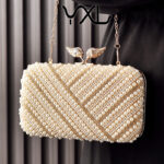 Pearl Evening Bag Cross-Border Party Dress Bag Banquet Women's Clutch Bag Manufacturer Direct Sales Cheongsam Bag