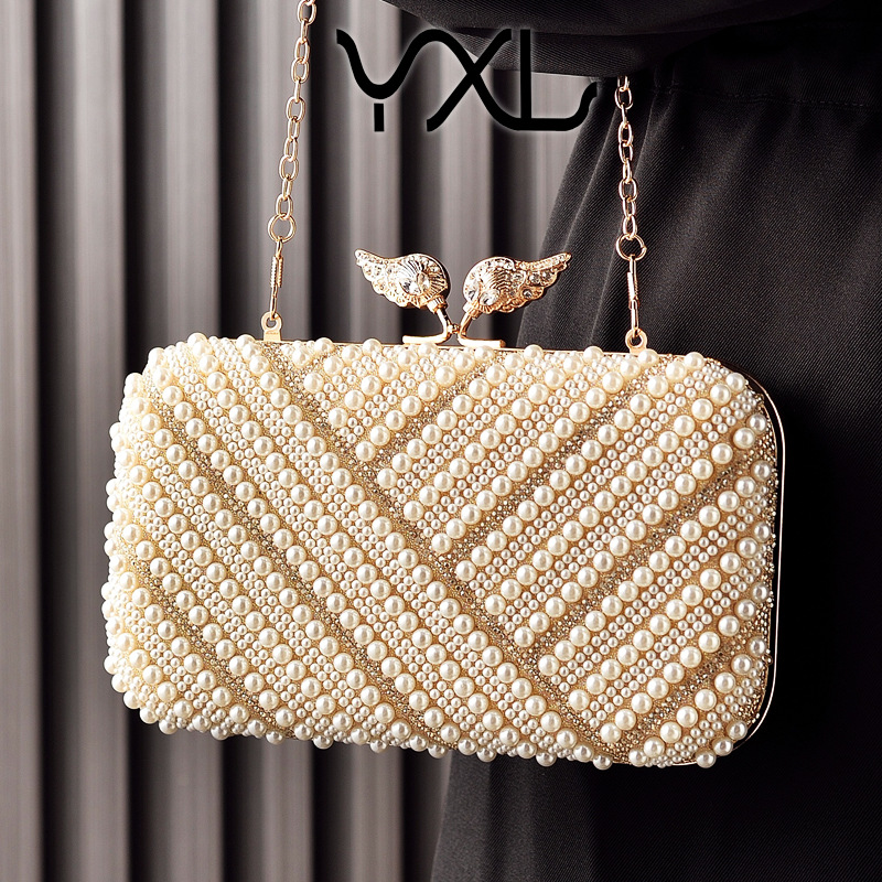 O1CN01OvUt3V1k1O71LpwFl_3256264623-0-cib.jpg Pearl Evening Bag Cross-Border Party Dress Bag Banquet Women's Clutch Bag Manufacturer Direct Sales Cheongsam Bag - Image 1