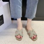 Slippers Summer new female Korean casual rhinestone slippers wholesale