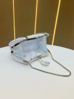 New Evening Dress Banquet Handbag One-Shoulder Evening Dress Small Bag Cheongsam Cross-Body Bag Dinner Party Lady Pleated Handbag - Image 3