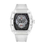 ZIDO Brand  New High Color Value Fashion Trend Non-mechanical Transparent Ghost Head Barrel Men's Watch - Image 5