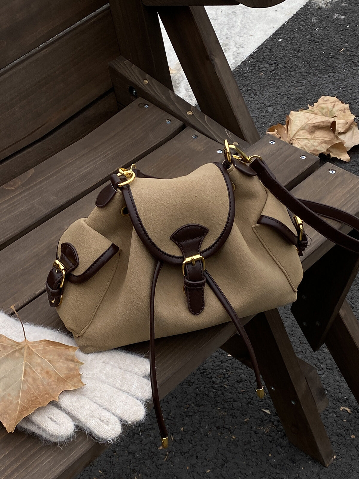 O1CN01b3BgVP2IRDN7cR9YU_2207805539282-0-cib.jpg Fashionable Commuter Retro Matte Bag for Women New Casual Versatile Crossbody Bag Melard Brown Shoulder Bag - Image 1