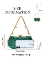 Women's Shiny Rhinestone Evening Bag Can Be Paired with Dress Evening Bag, Fashionable and Elegant Clutch Bag - Image 5