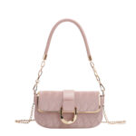 Office worker white collar elegant shoulder bag new advanced rhombus chain underarm bag simple western style small square bag for women - Image 5