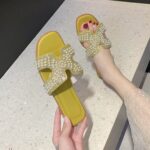 Slippers Summer new female Korean casual rhinestone slippers wholesale - Image 3