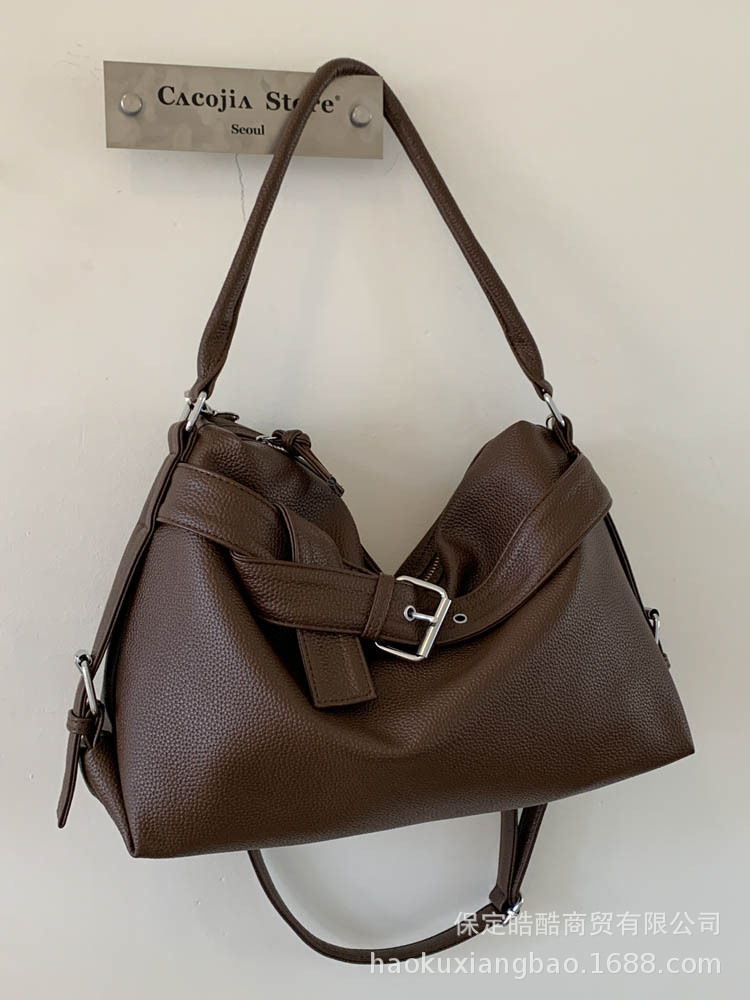 O1CN010RJ73C1S0K5bdRbbO_3639182184-0-cib.jpg New Trendy Retro Tote Bag Fashionable Versatile Shoulder Bag Large Capacity Crossbody Bag - Image 1
