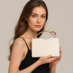 Pu Clutch Bag Rose Shape Valentine's Day Gift Crossbody European and American Dinner Bag - Image 4