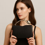 Pu Clutch Bag Rose Shape Valentine's Day Gift Crossbody European and American Dinner Bag - Image 3