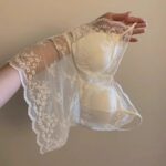 Summer Lace V-Neck Mesh Hollow-Out Camisole with Chest Pads, Slim-Fit Ins-Style Base Top, Pure Desire Tank Top for Women