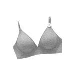 Japanese Lazy Style Non-rims Bra Push-up Small Chest Underwear Women's Simple Deep V Letter Traceless Soft Support Bra - Image 5