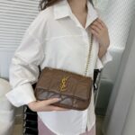 New Korean Style Elegant Quilted Flap Crossbody Bag, Fashionable Chain Shoulder Bag, Niche Women's Bag - Image 4