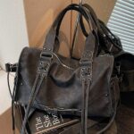 Korean Niche Cool Large-Capacity Retro Shoulder Bag New Lazy Style Star-Chasing Fashion Travel Crossbody Bag