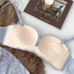 Lace Sexy Embroidered Small Chest Gather-up Underwear Women's Non-rims Anti-sagging Bra Pure Desire Young Girl's Underwear - Image 4