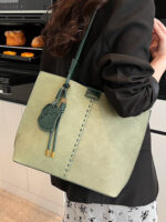 Commuting to Work Large-Capacity Tote Bag for Women New Fashion Versatile Shoulder Bag High-End Casual Armpit Bag - Image 3