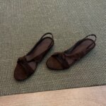 Simple Open-Toe, Round-Toe Cross-Strap Wedge Sandals for Women, Super Versatile Roman Sandals - Image 2