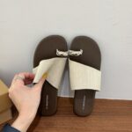 Slippers for Outer Wear Summer New Korean Style Retro Resort Style Versatile Sandals Soft Flat Bottom Seaside Beach Sandals - Image 2