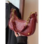 New Texture Niche One-shoulder Underarm Crescent Bag Spring and Summer Vintage All-match Crossbody Bag - Image 4