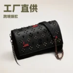 Hot-Selling Personalized Trendy Rivet Bag, Chanel-Style Fashion Versatile Shoulder Crossbody Rivet Chain Bag - Image 2