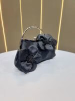 New Fashionable Socialite Floral Banquet Handbag Dress Evening Bag Chain Handbag Shoulder Crossbody Light Luxury - Image 2