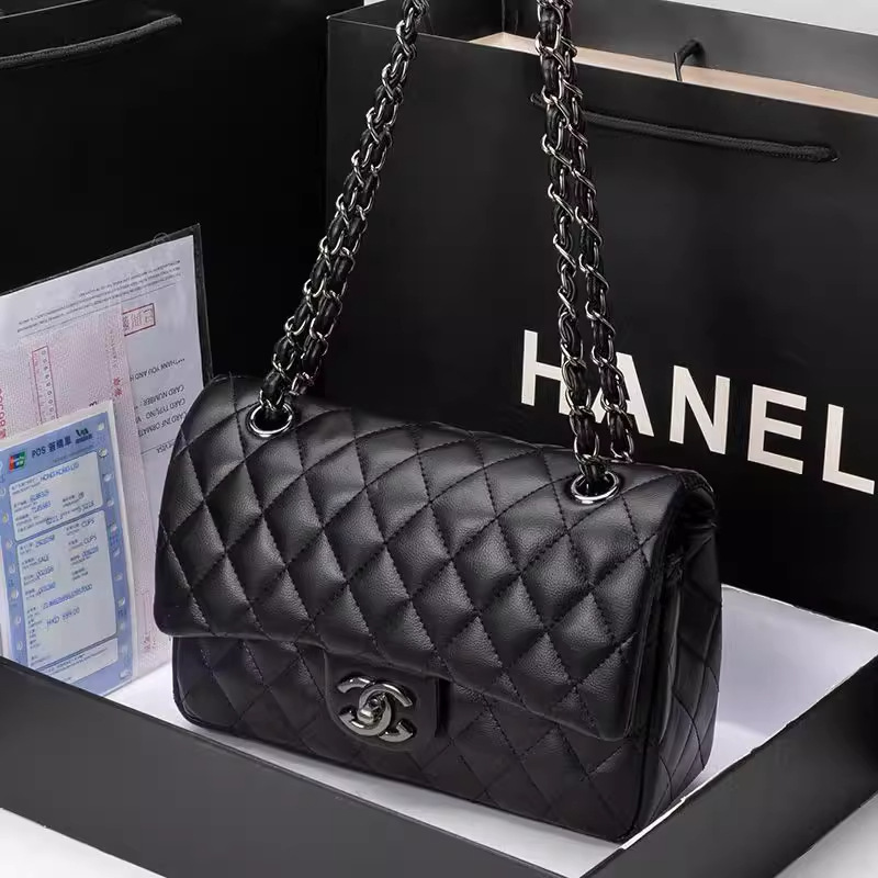 O1CN01aEas6G1u8qi13pVHR_2220267115993-0-cib.jpg New Model Genuine Leather Cf Chain Bag, Single Shoulder Crossbody Bag, Fashionable and Versatile Bag - Image 1