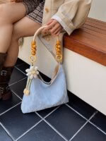 Fashion Beaded Bag Trendy Versatile Shoulder Bag Popular Crossbody Women's Bag Beaded Bag - Image 2