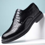 Leather Shoes Dad Shoes Casual Non-Slip Wear-Resistant Fashionable Versatile